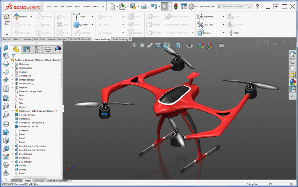 solidworks drawing of a helicopter