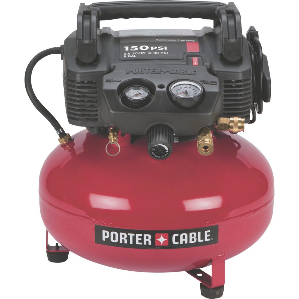 Porter-Cable red compressor pancake style