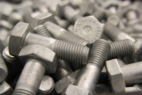 collection of threaded bolts