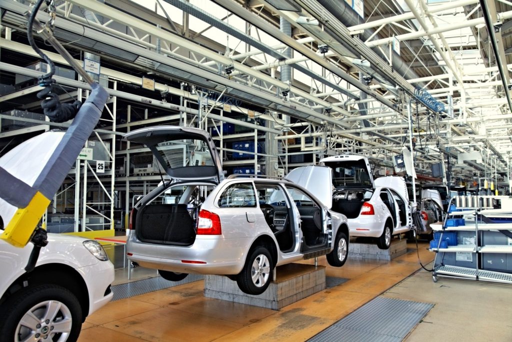 Example of Discrete Manufacturing is automotive production