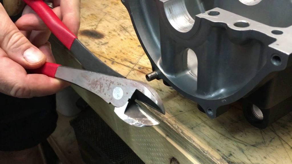 removal of dowel pin with pliers