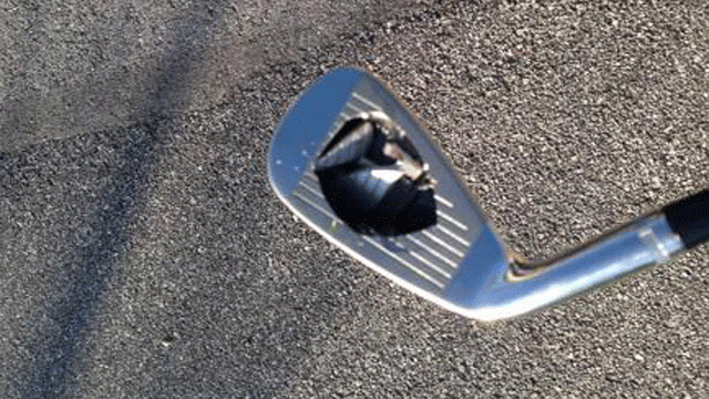 Cracked golf club