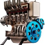 4-Cylinder Car Engine Assembly Kit