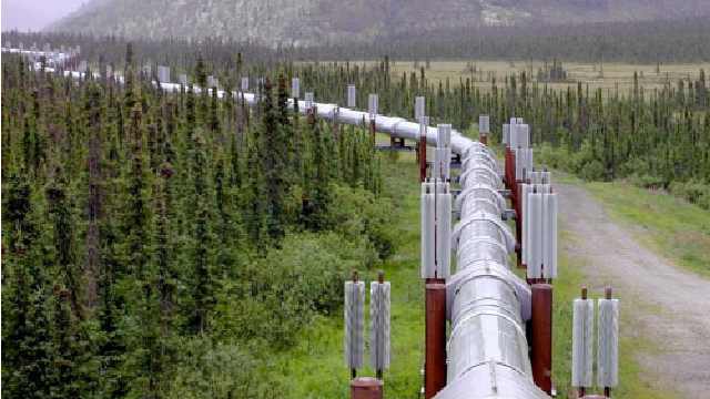 pipeline going through the wilderness