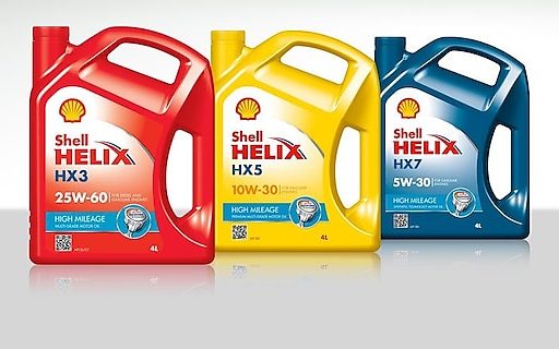 High Mileage Oil sample - Shell Helix