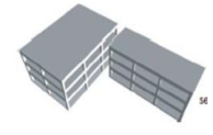 Separate block design replaces L-shaped building design