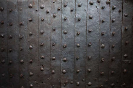 Rivets use in a metal gate.