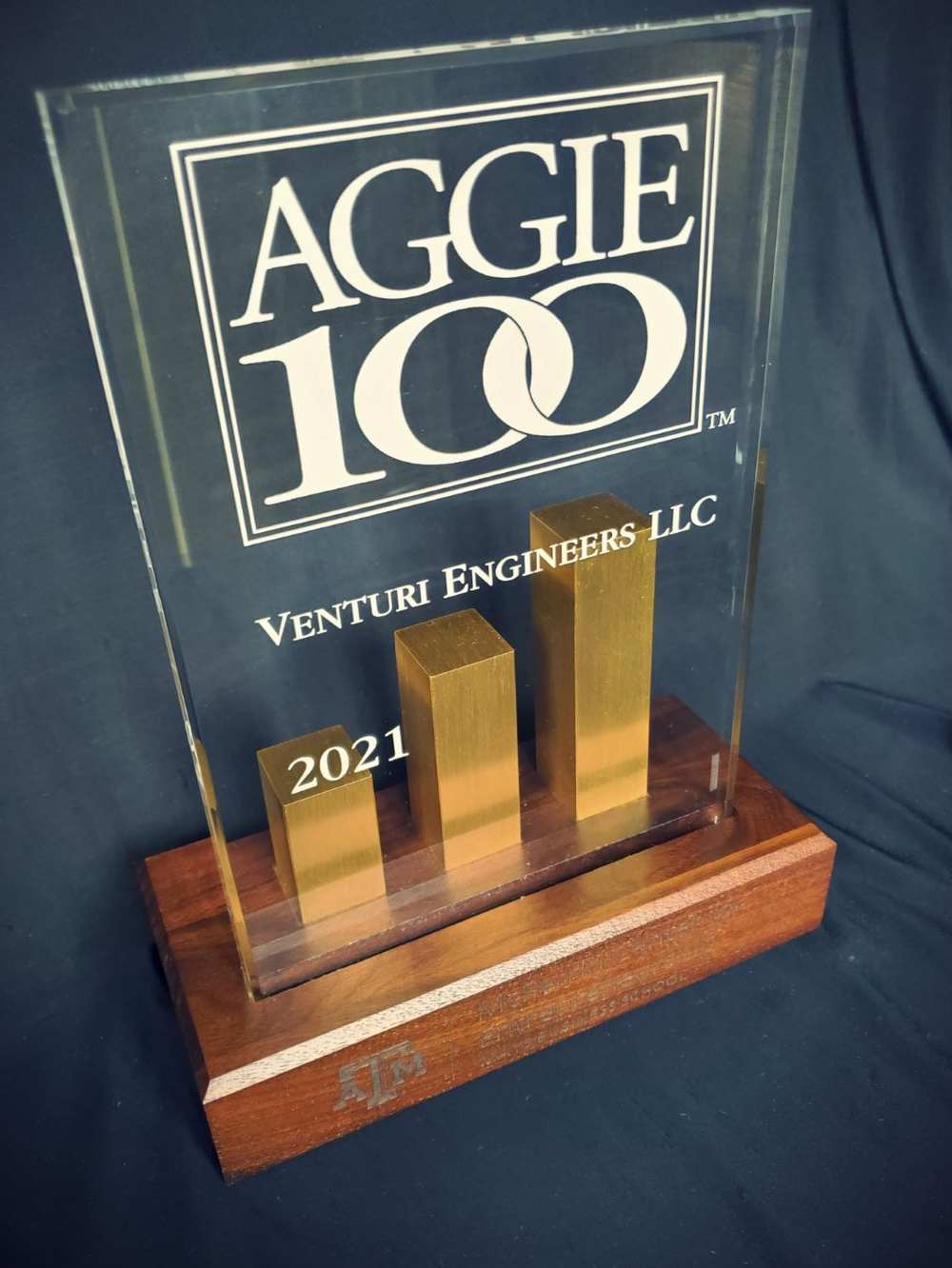 Aggie 100 awarded to Venturi Enginers 2021
