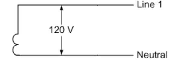 Single phase one wire connection for 120V